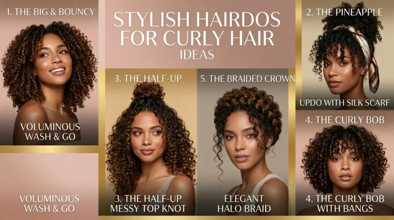 10 Hairdos For Curly Hair Ideas