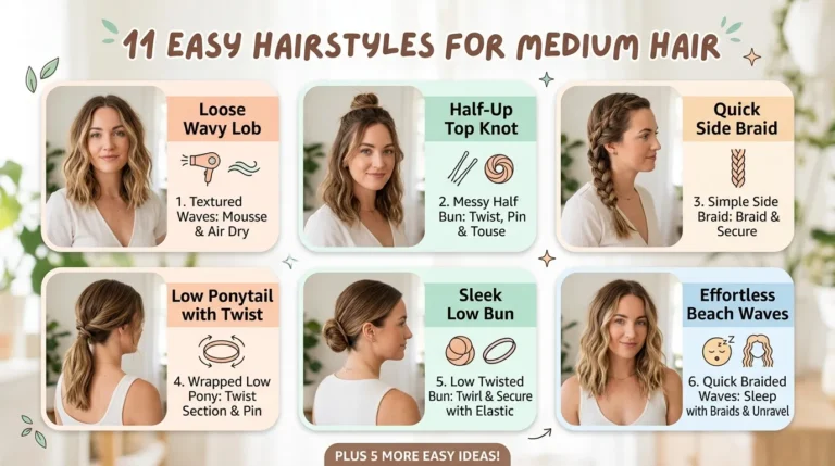 Medium Hair: Do Easy Hairstyles