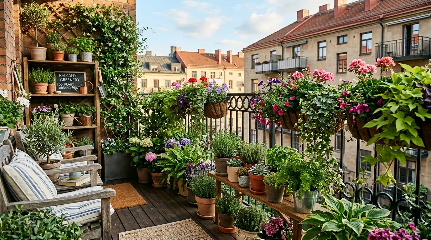 10 Balcony Greenery: Do Plant Arrangements