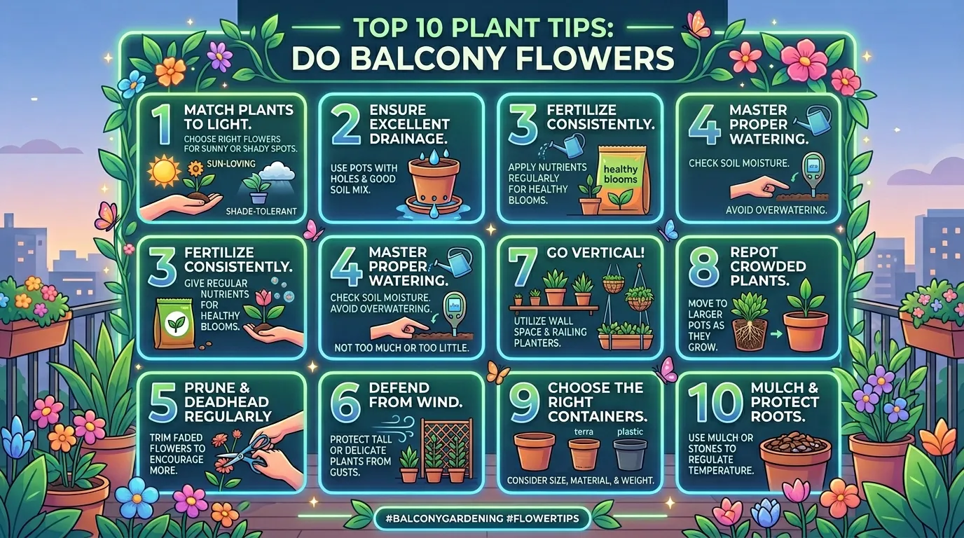 Top 10 Plant Tips: Do Balcony Flowers
