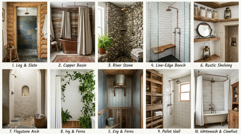 10 Rustic Shower Ideas for Cozy Bathrooms