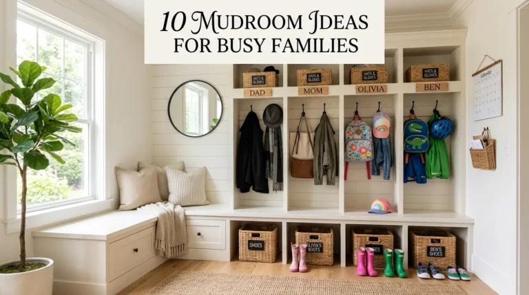 10 Mudroom Ideas for Busy Families