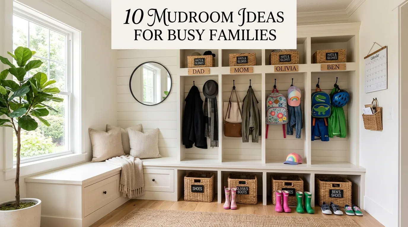 10 Mudroom Ideas for Busy Families