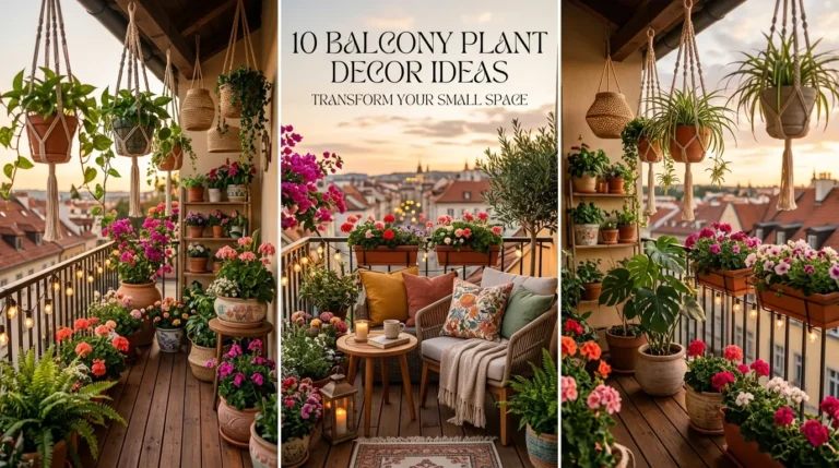 10 Balcony Plant Decor Ideas