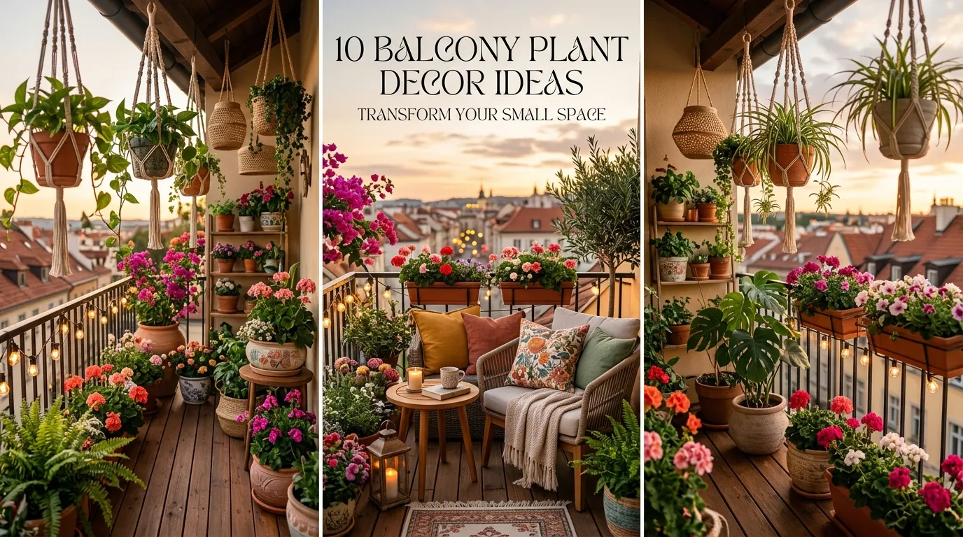 10 Balcony Plant Decor Ideas