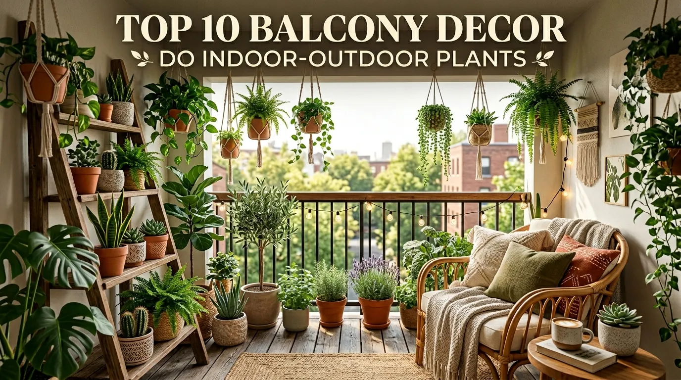Balcony Decor: Do Indoor-Outdoor Plants