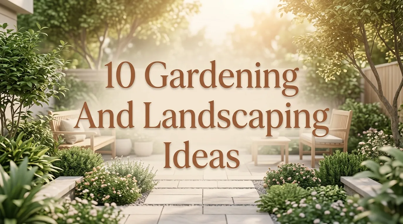 10 Gardening And Landscaping Ideas