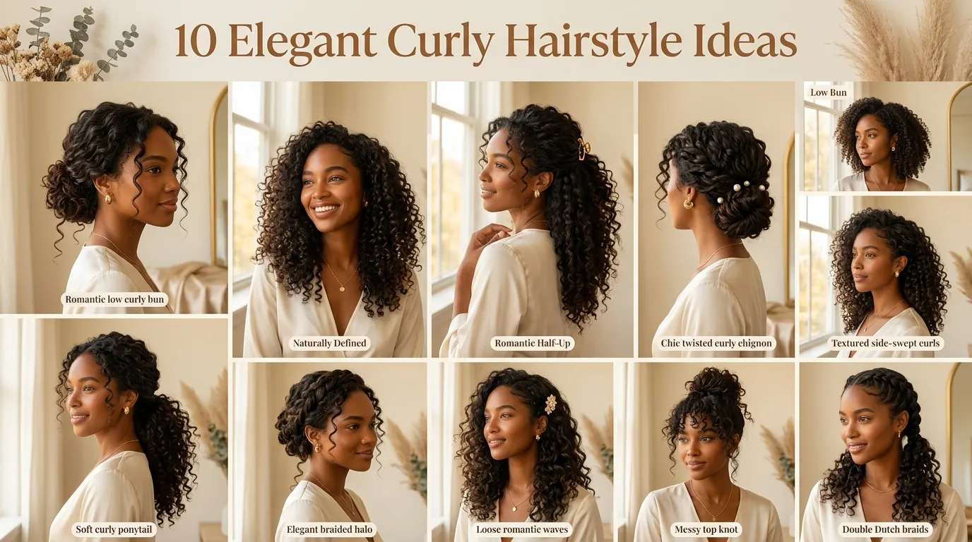 10 Elegant Curly Hairstyle Ideas