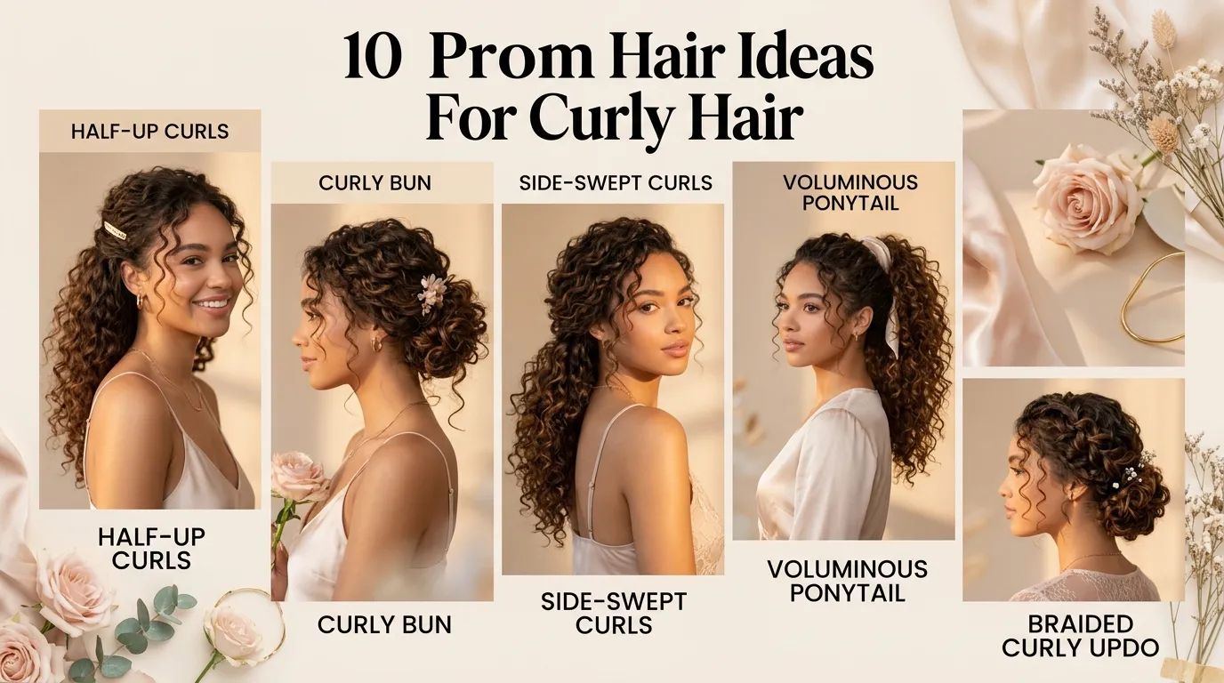 10 Natural Curls Updo Ideas