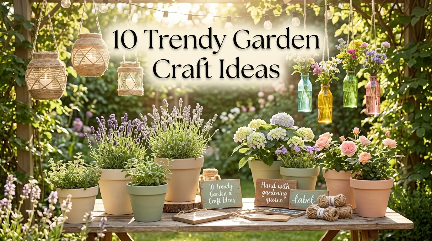 10 Trendy Garden Craft Ideas
