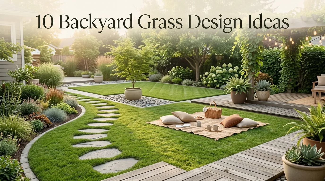 10 Backyard Grass Design Ideas