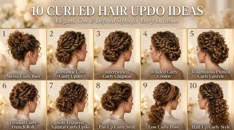 10 Curled Hair Updo Ideas