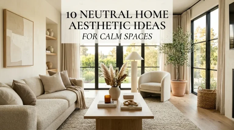 10 Neutral Home Aesthetic Ideas for Calm Spaces