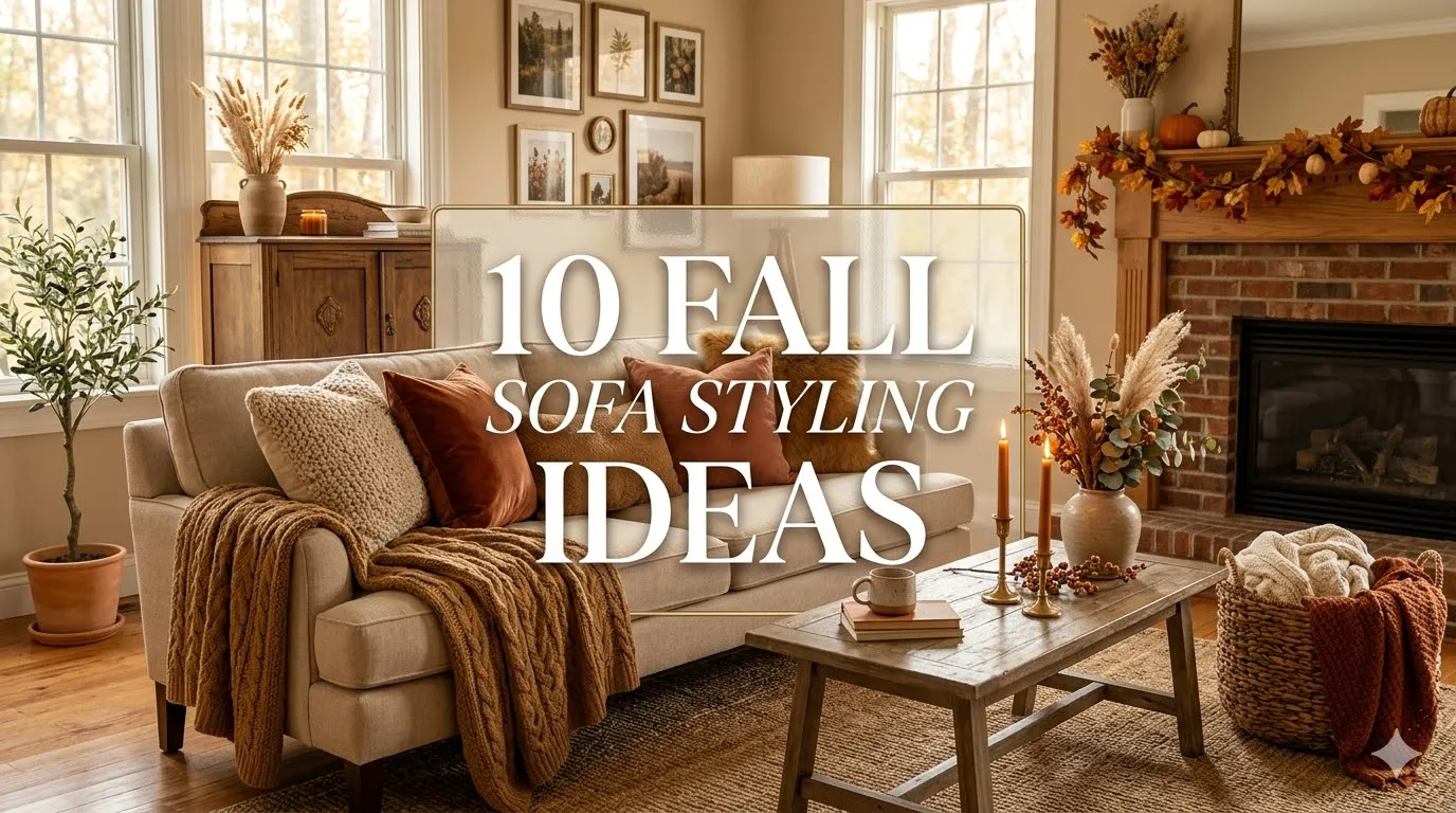 10 Fall Sofa Styling Ideas