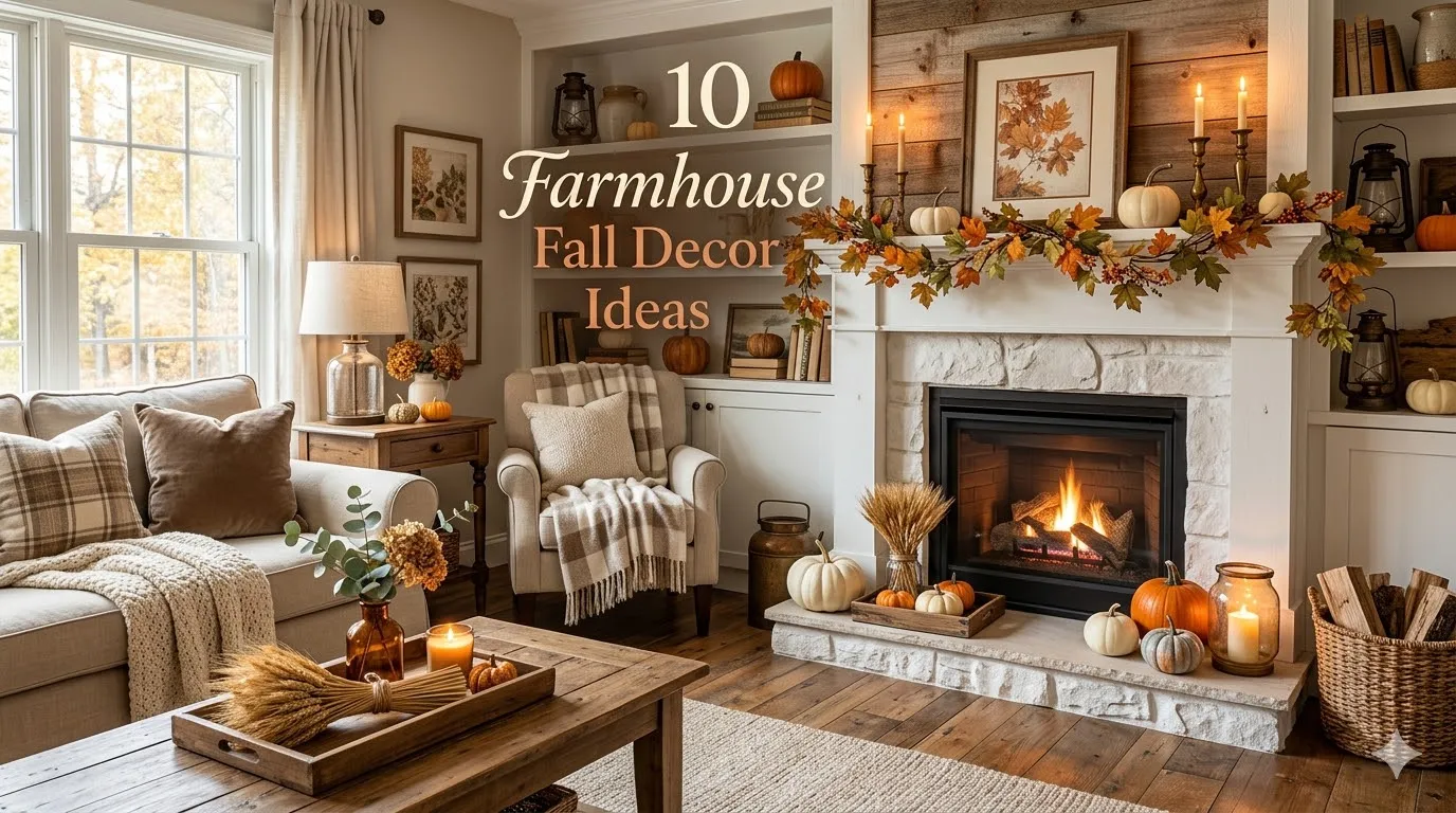 10 Farmhouse Fall Decor Ideas
