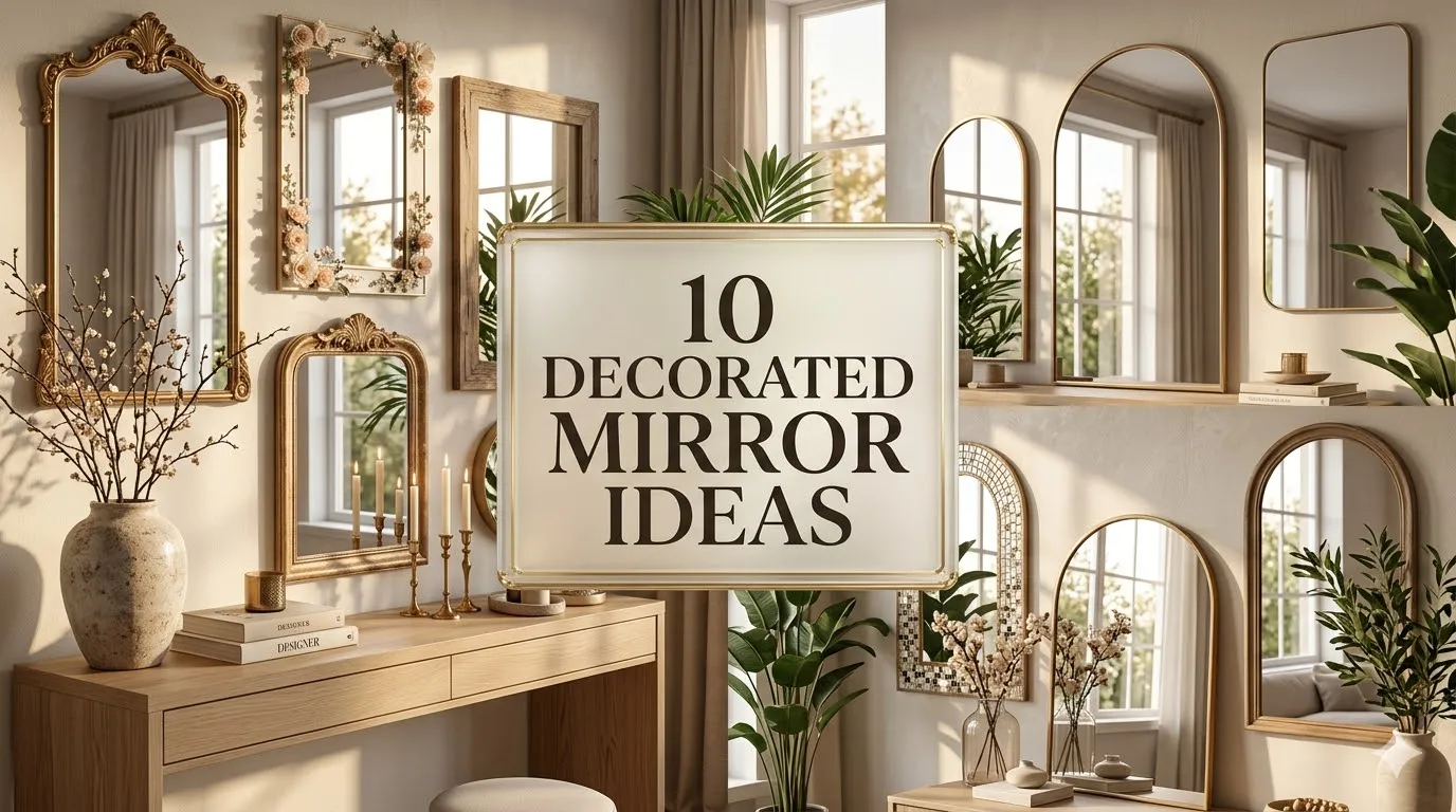 10 Decorated Mirror Ideas