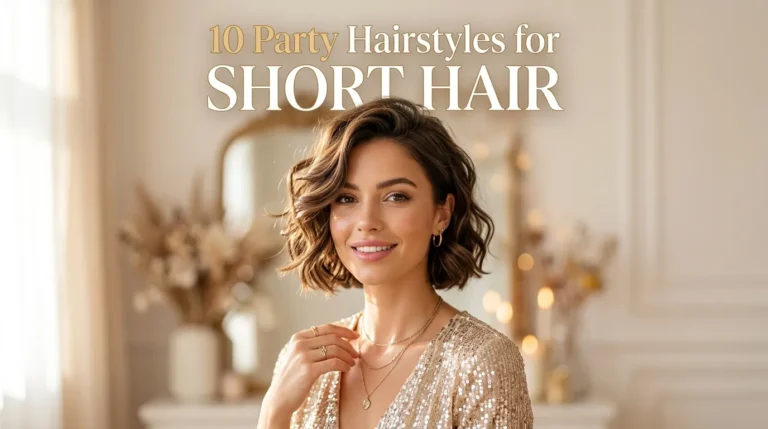 10 Hair Style For Short Hair Party