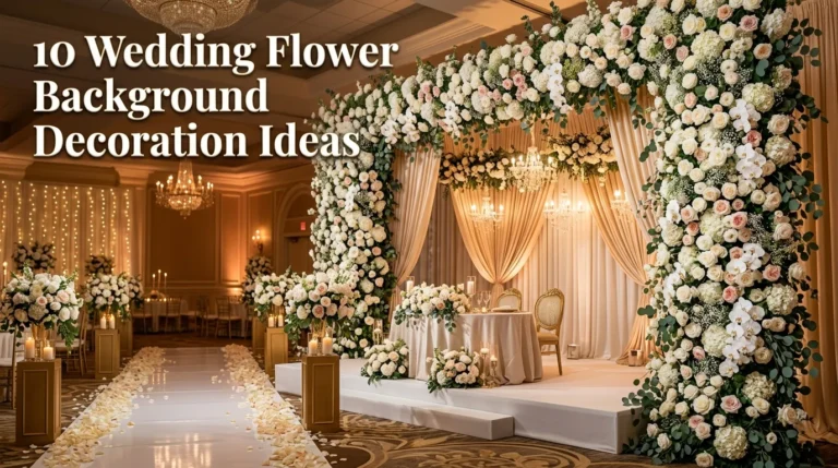 10 Wedding Flower Decorations Background Ideas