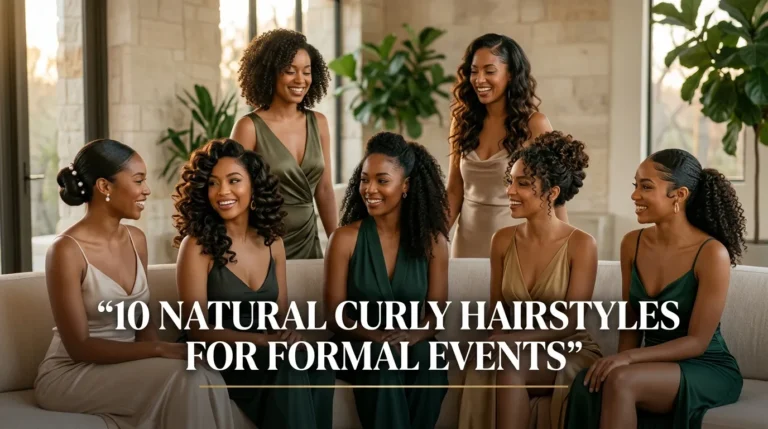 10 Natural Curly Hairstyles For Formal Events