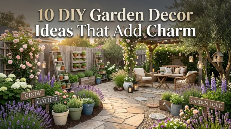 10 DIY Garden Decor Ideas That Add Charm