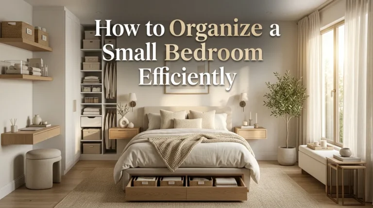 How to Organize a Small Bedroom Efficiently