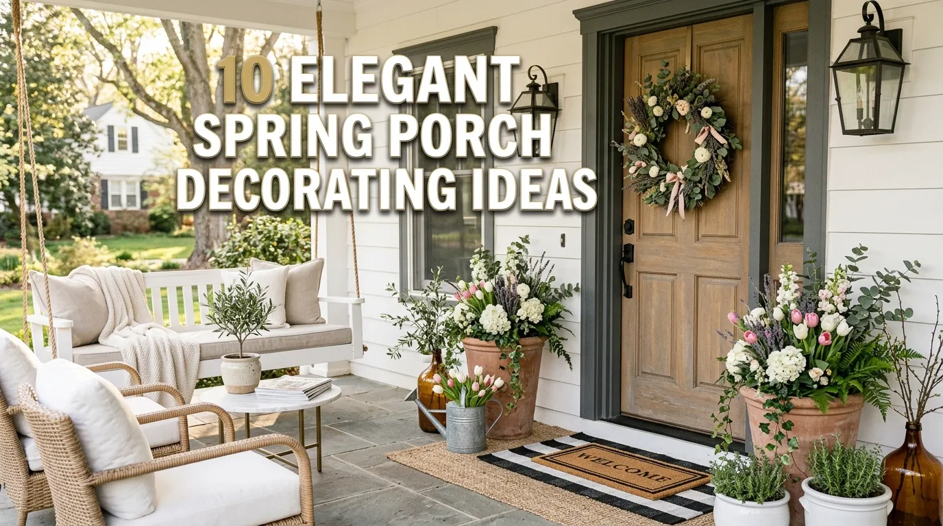 10 Elegant Spring Porch Decorating Ideas