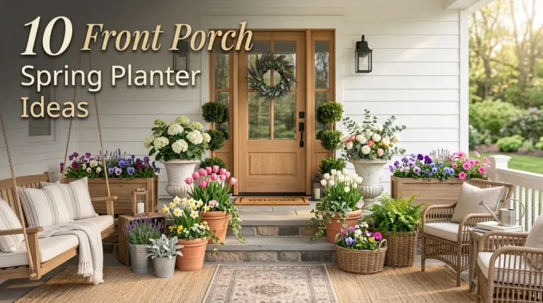10 Front Porch Spring Planter Ideas