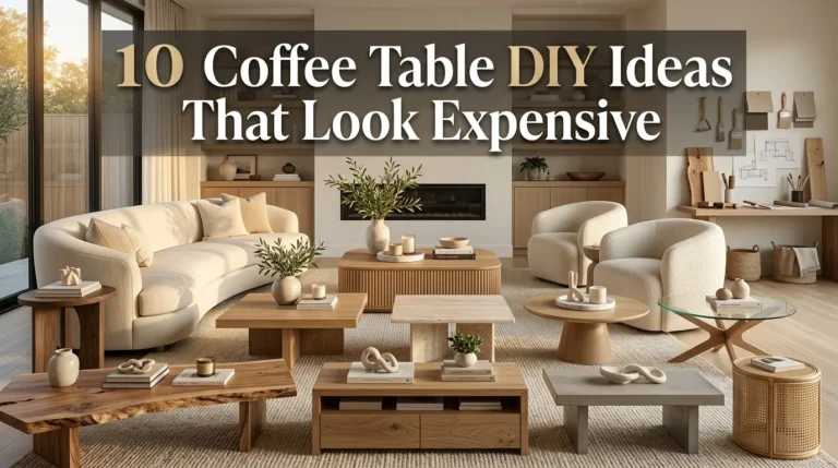 10 Coffee Table DIY Ideas That Look Expensive
