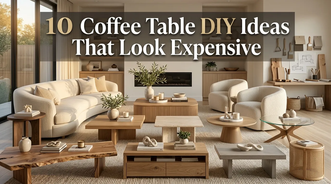 10 Coffee Table DIY Ideas That Look Expensive