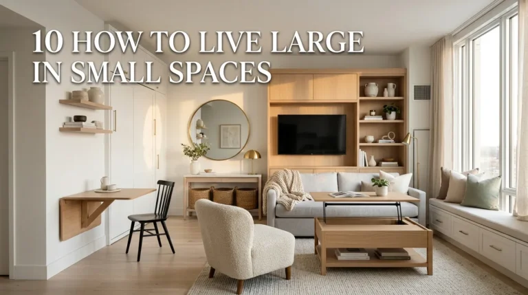 10 How to Live Large in Small Spaces