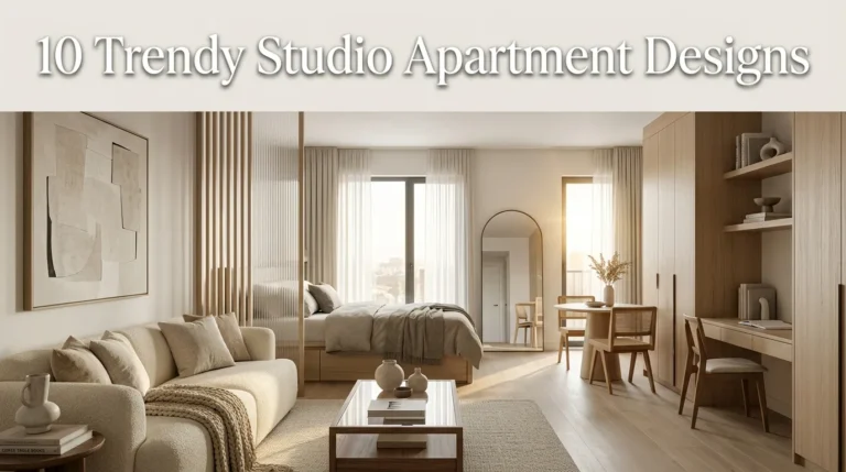 10 Trendy Studio Apartment Designs
