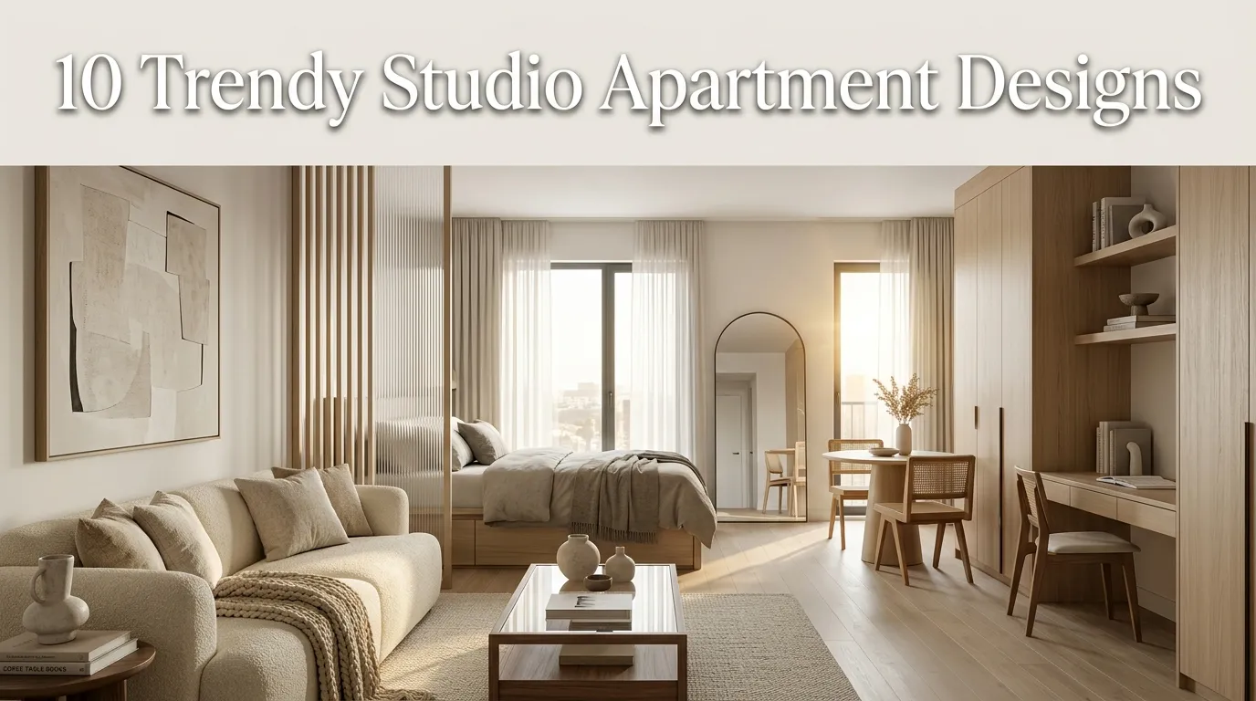 10 Trendy Studio Apartment Designs