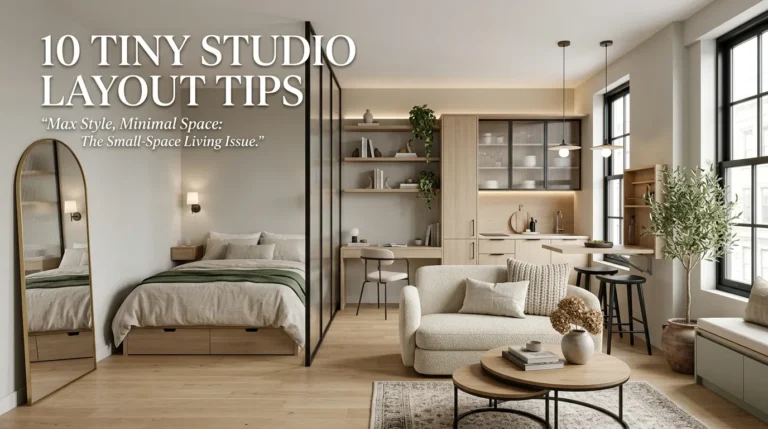 10 Tiny Studio Layout Tips