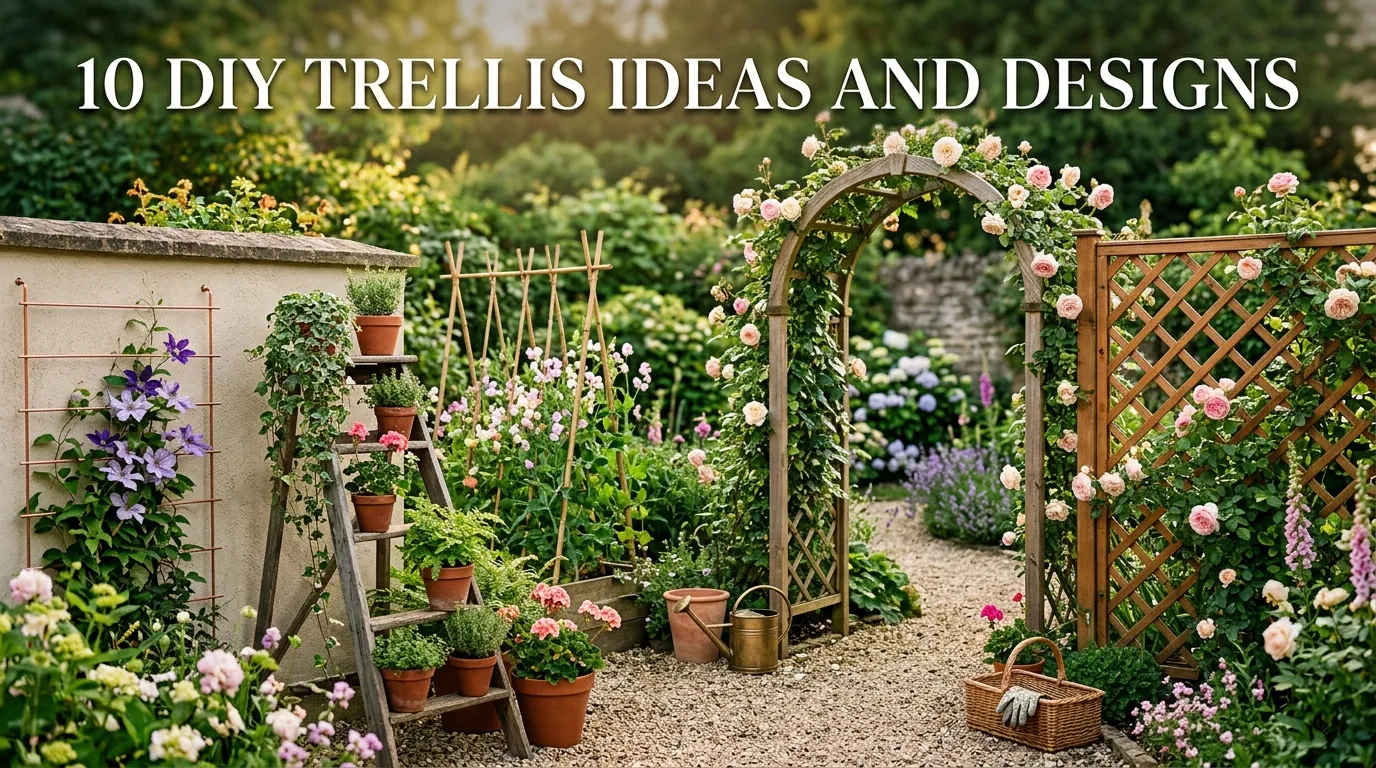 10 DIY Trellis Ideas and Designs