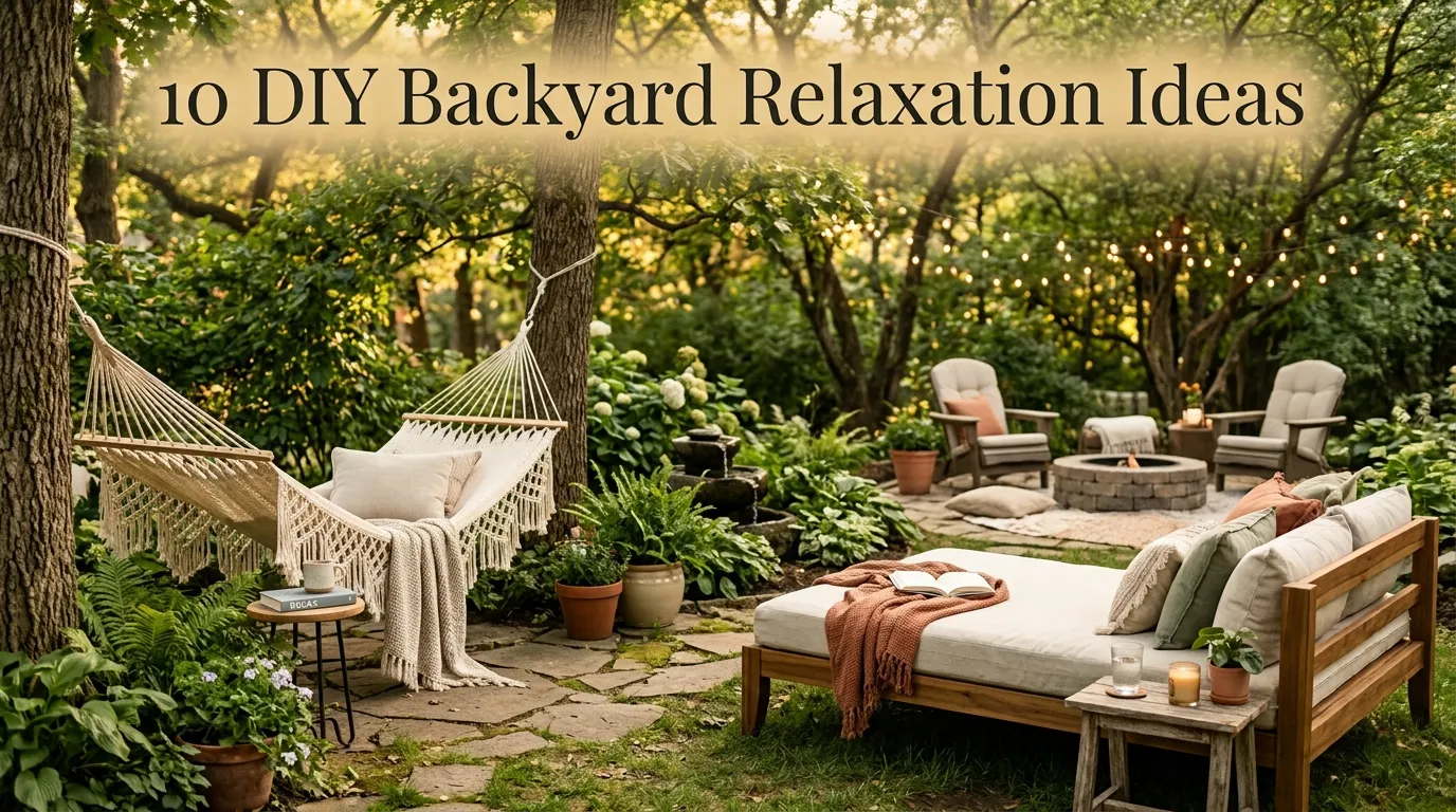10 DIY Backyard Relaxation Ideas