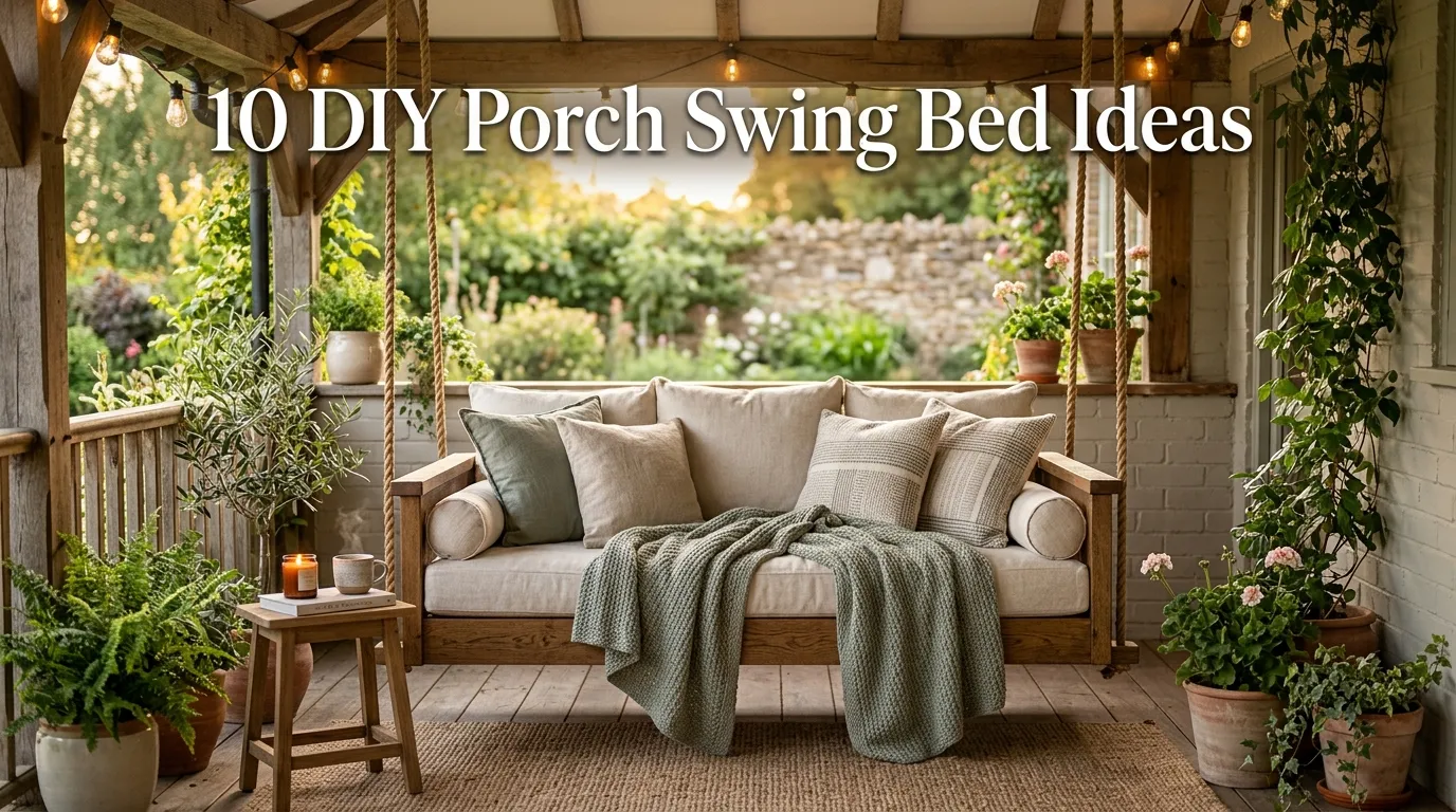 10 DIY Porch Swing Bed Ideas