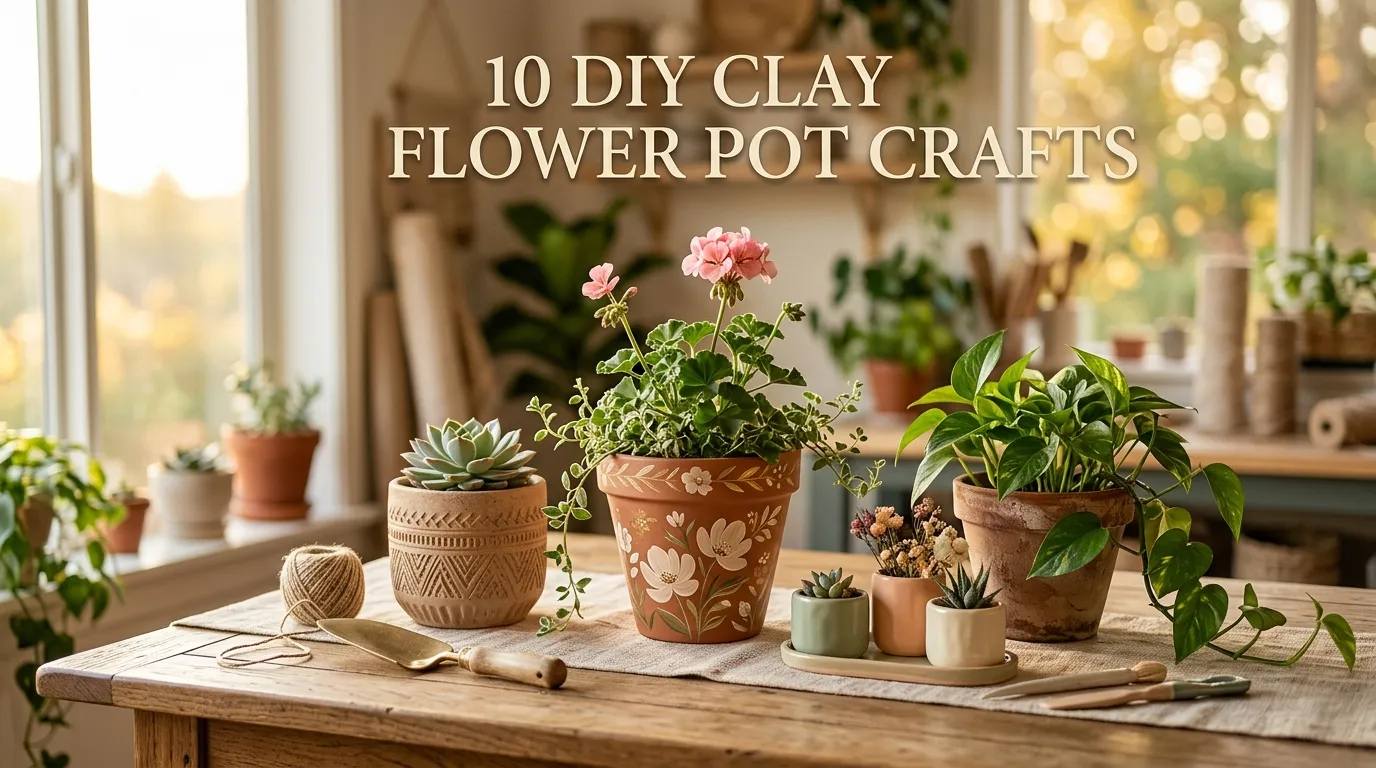 10 DIY Clay Flower Pot Crafts