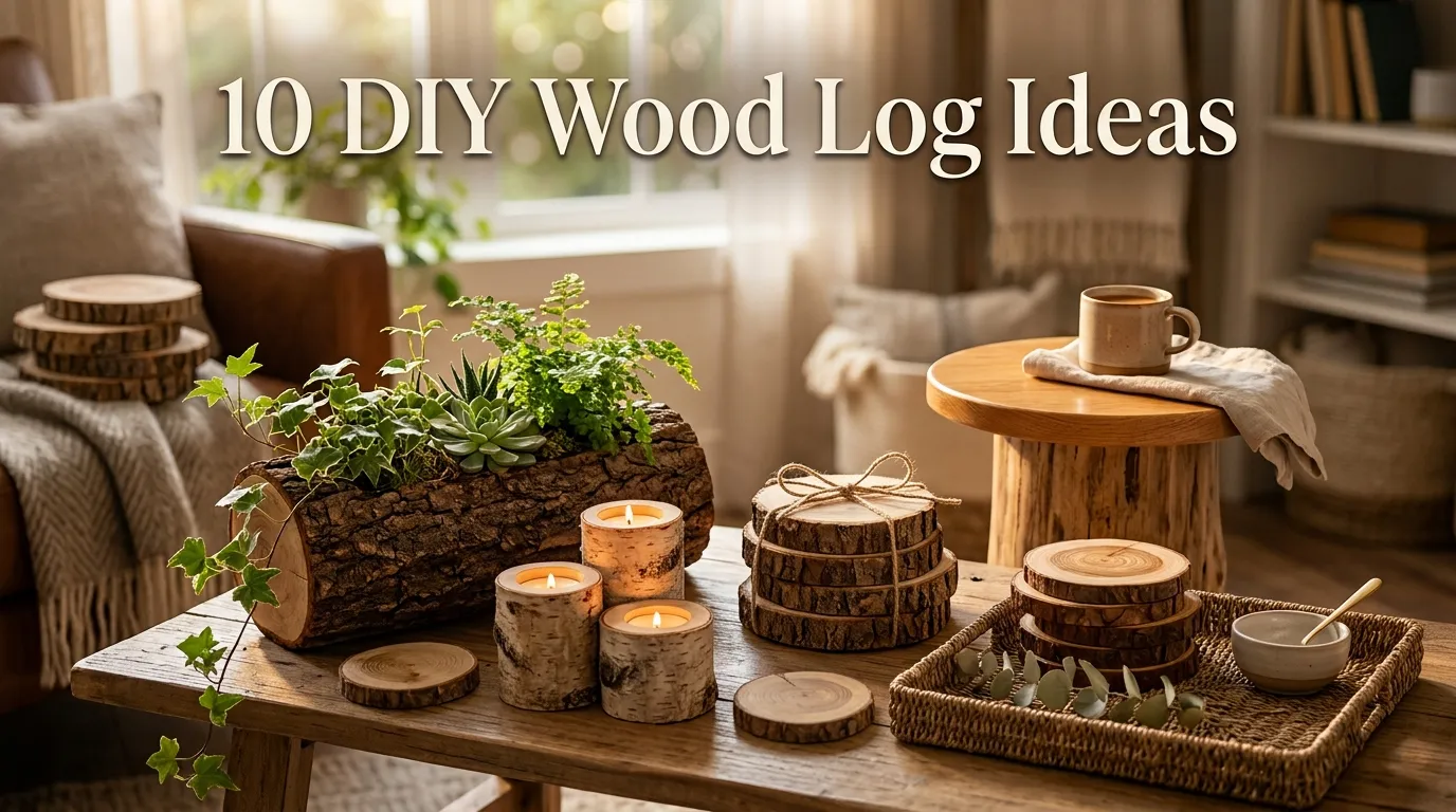 10 DIY Wood Log Ideas