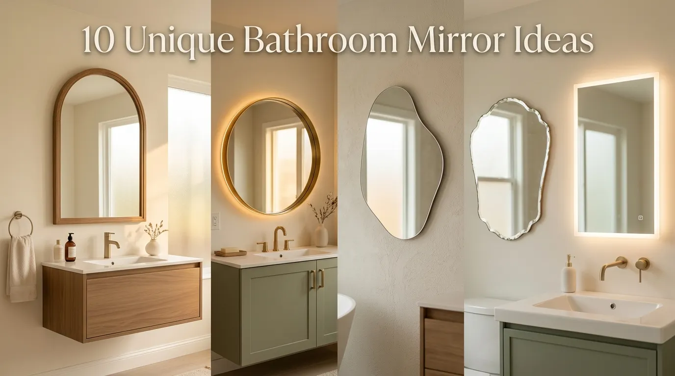 10 Unique Bathroom Mirror Ideas