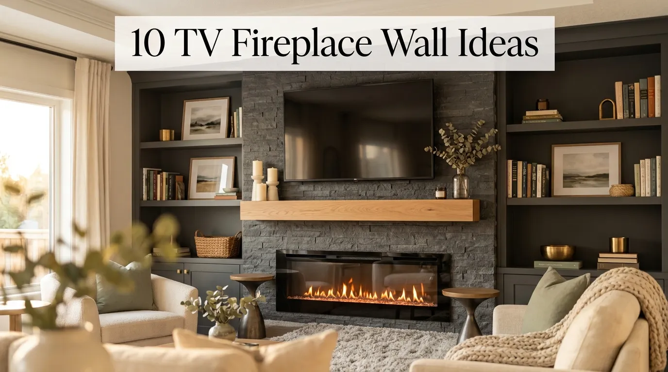10 TV Fireplace Wall Ideas