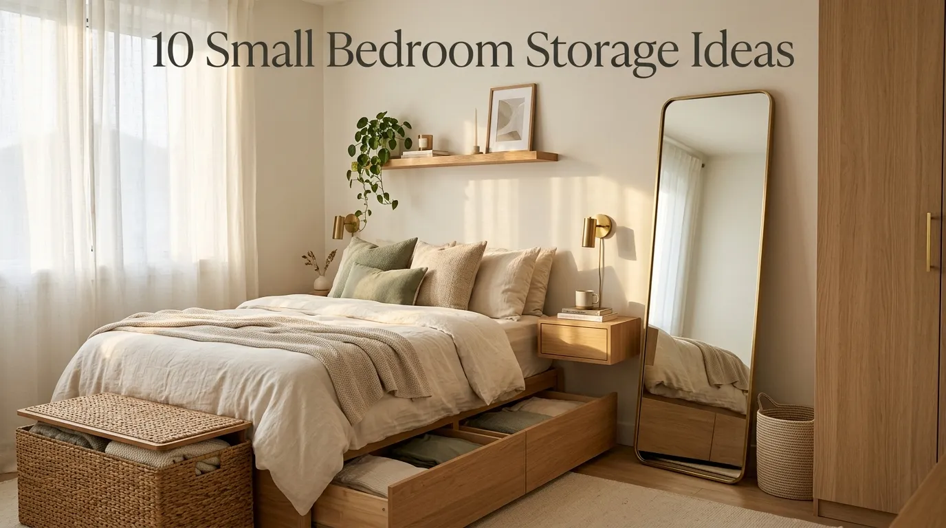 10 Small Bedroom Storage Ideas