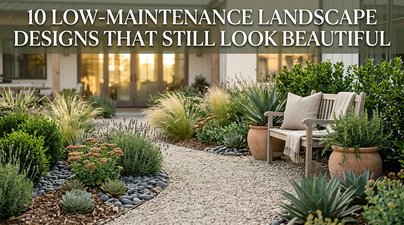 10 Low-Maintenance Landscape Designs That Still Look Beautiful