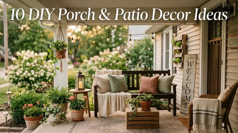 10 DIY Porch Patio Decor Ideas