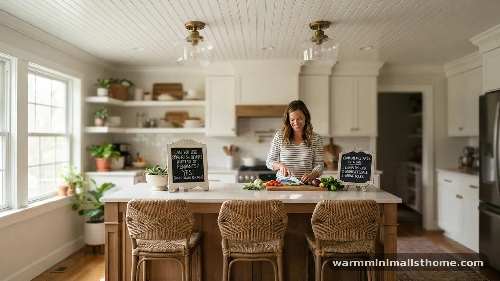 Common Mistakes to Avoid - Can You Use Semi-Flush Mounts Instead of Pendants Over Low Ceilings?