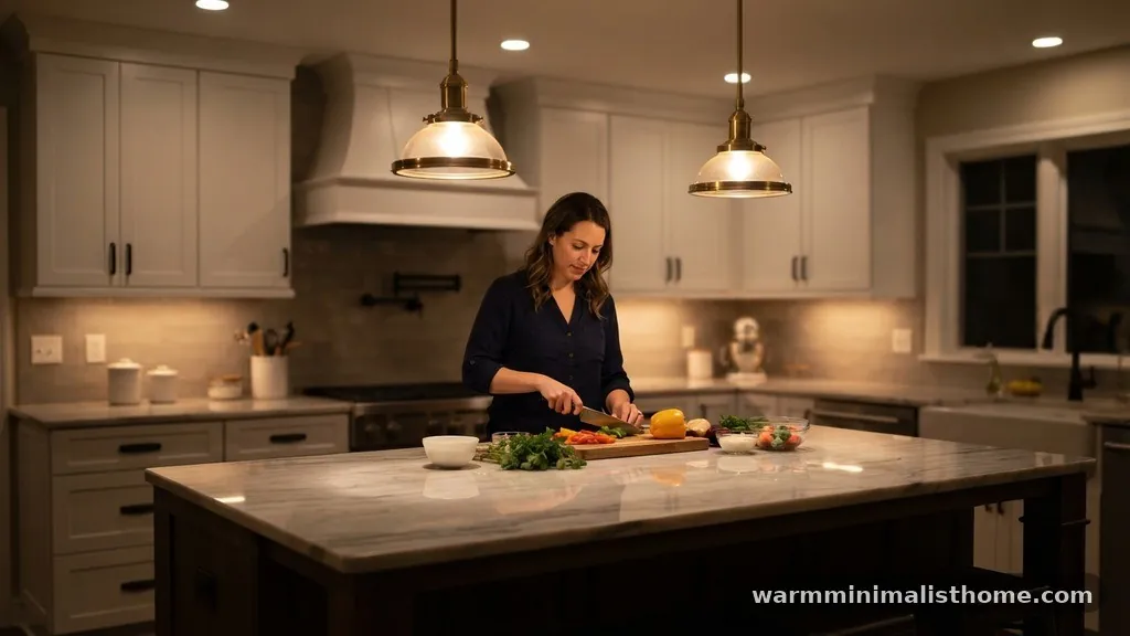 Task Lighting vs. Ambient Lighting - Best Distance from the Island Edge to the Outer Pendant Lights